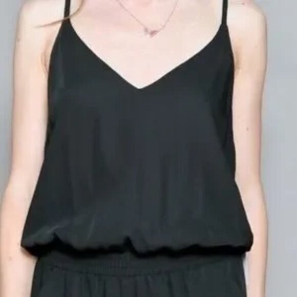 Amanda Uprichard Madison Jumpsuit Red Spaghetti Strap Romper Pantsuit Size P - Picture 4 of 16